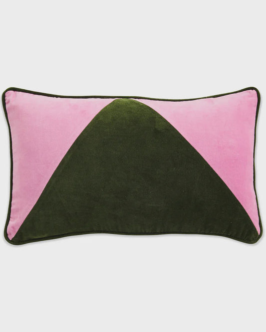 Kip & Co- Tuscan Angles Velvet Rectangle Cushion