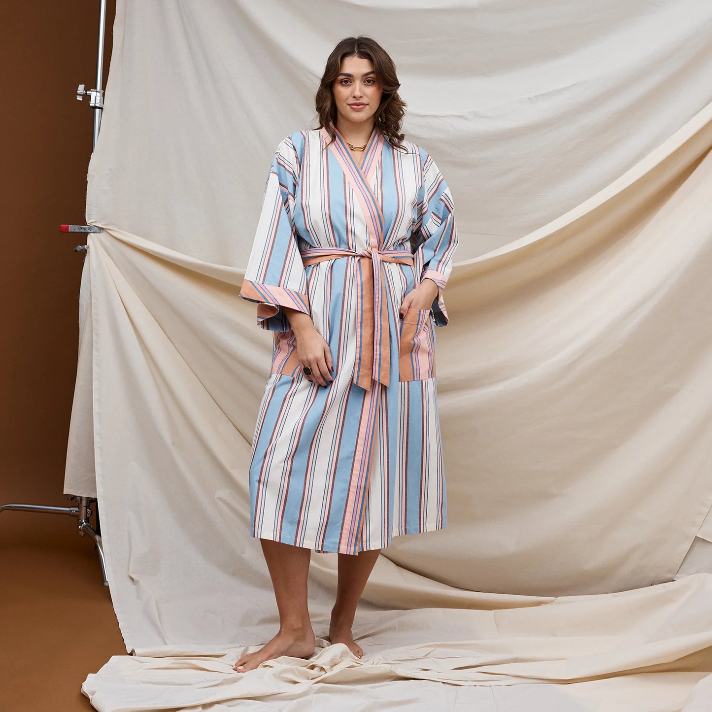 Sage x Clare - Samode Cotton Robe