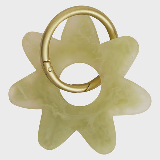 Sage x Clare - Resin Whitney Keyring Pistachio