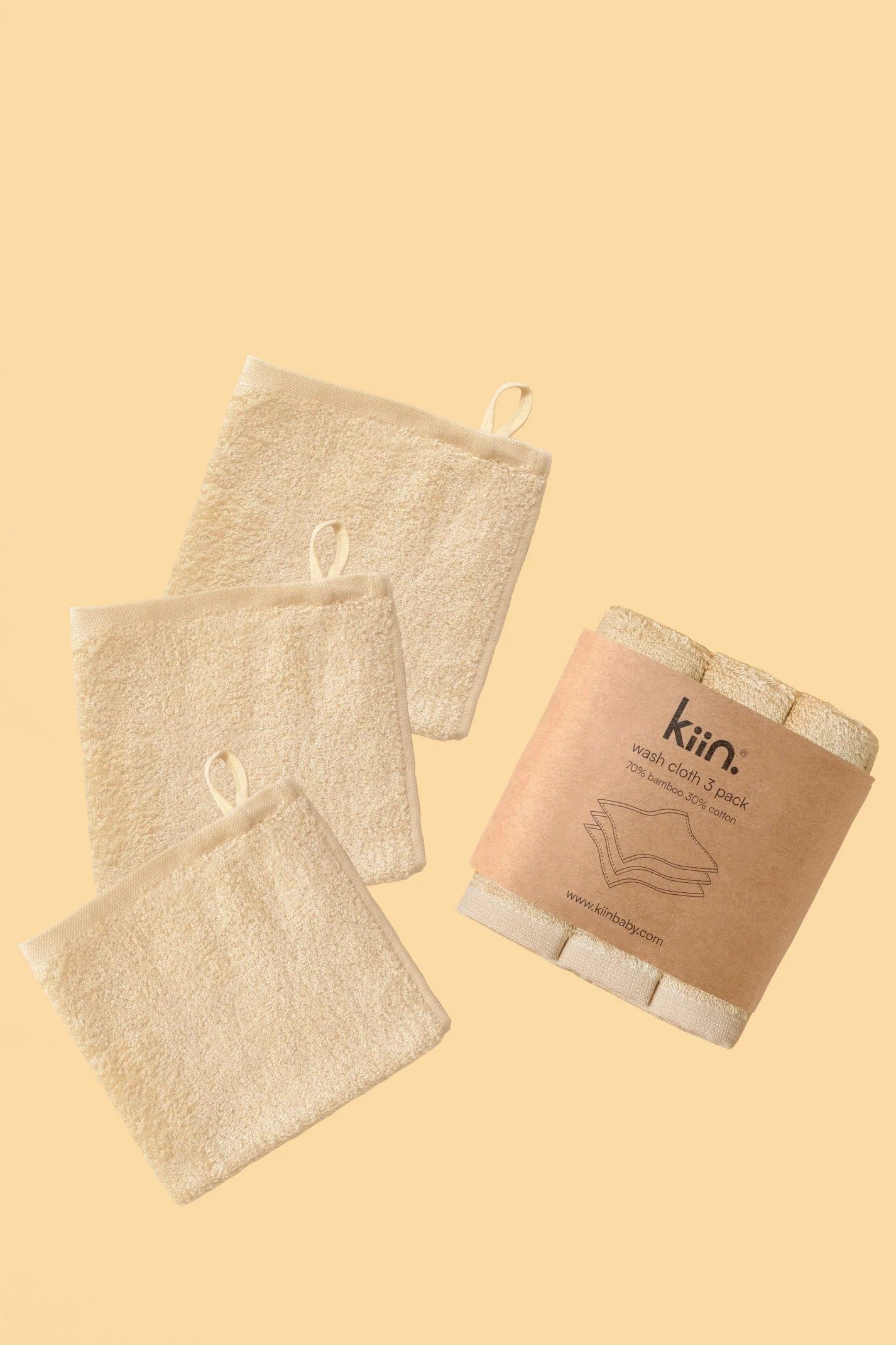 Kiin - Wash Cloths 3 Pack