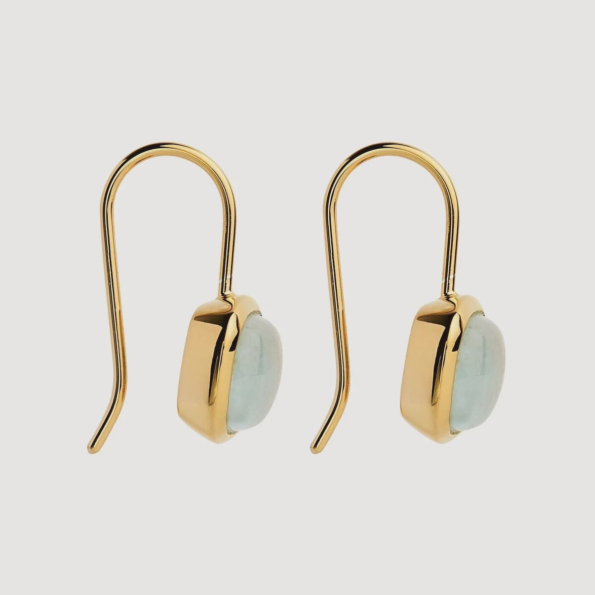 Najo - Aura Aquamarine Earring Gold - The Ivy Room Adelaide