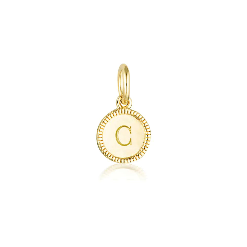 Linda Tahija - Initial Pendant Gold - The Ivy Room Adelaide